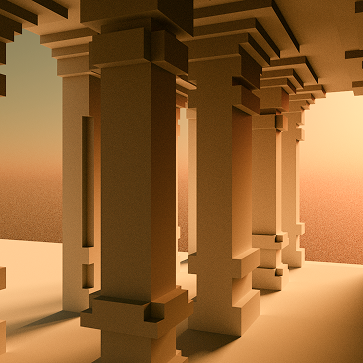 Pillars Voxel Art 2