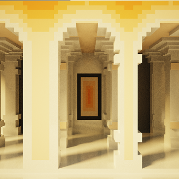 Pillars Voxel Art 3