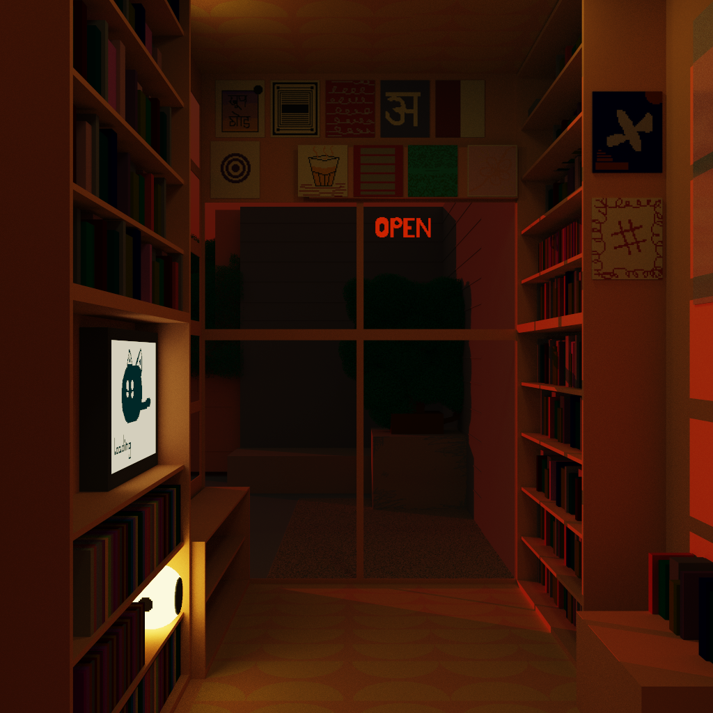 Retro Store Voxel Art 1