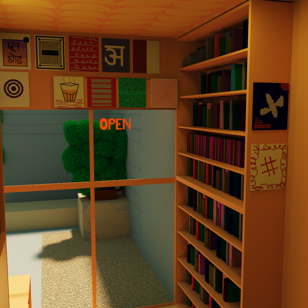 Retro Store Voxel Art 2
