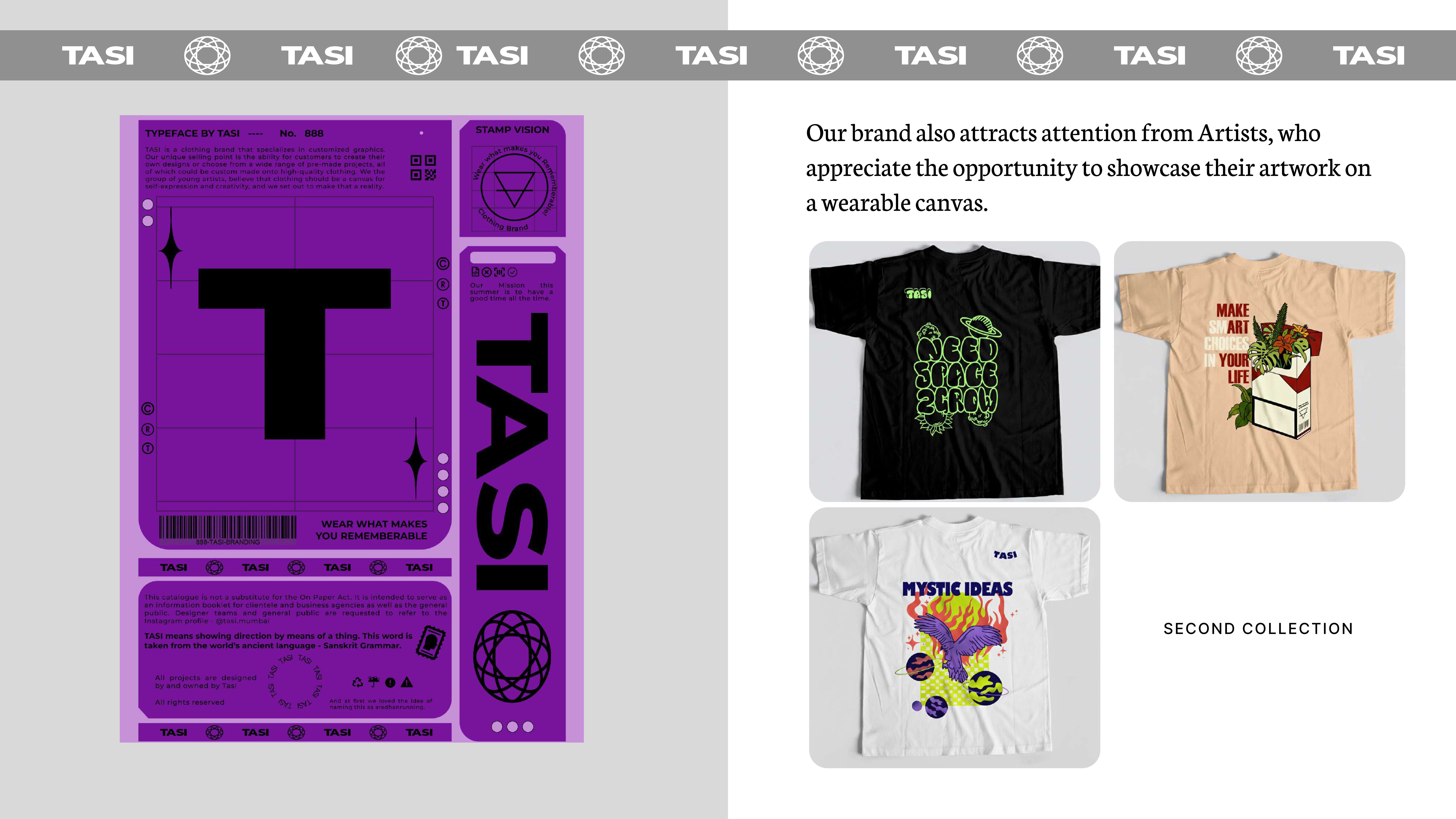 TASI Typeface and Second Collection